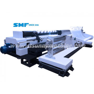 Nonwoven fabric slitting and rewinding machine